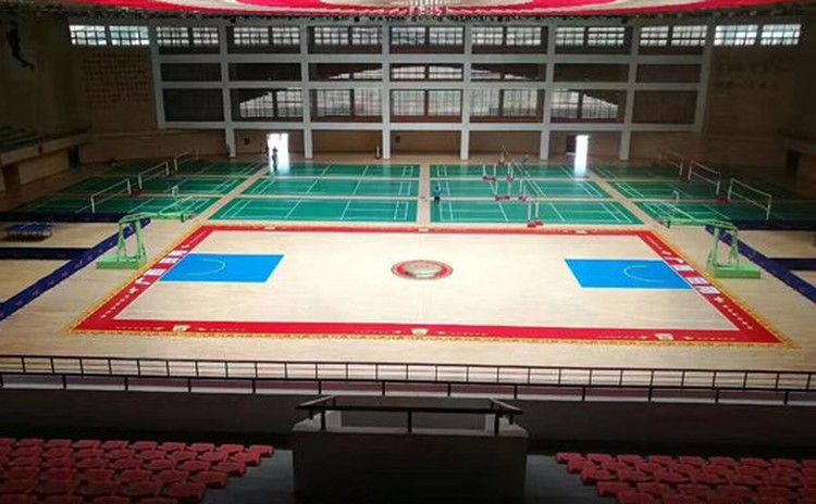 河北張家口室內(nèi)籃球場(chǎng)吸音板聲學(xué)工程-1
